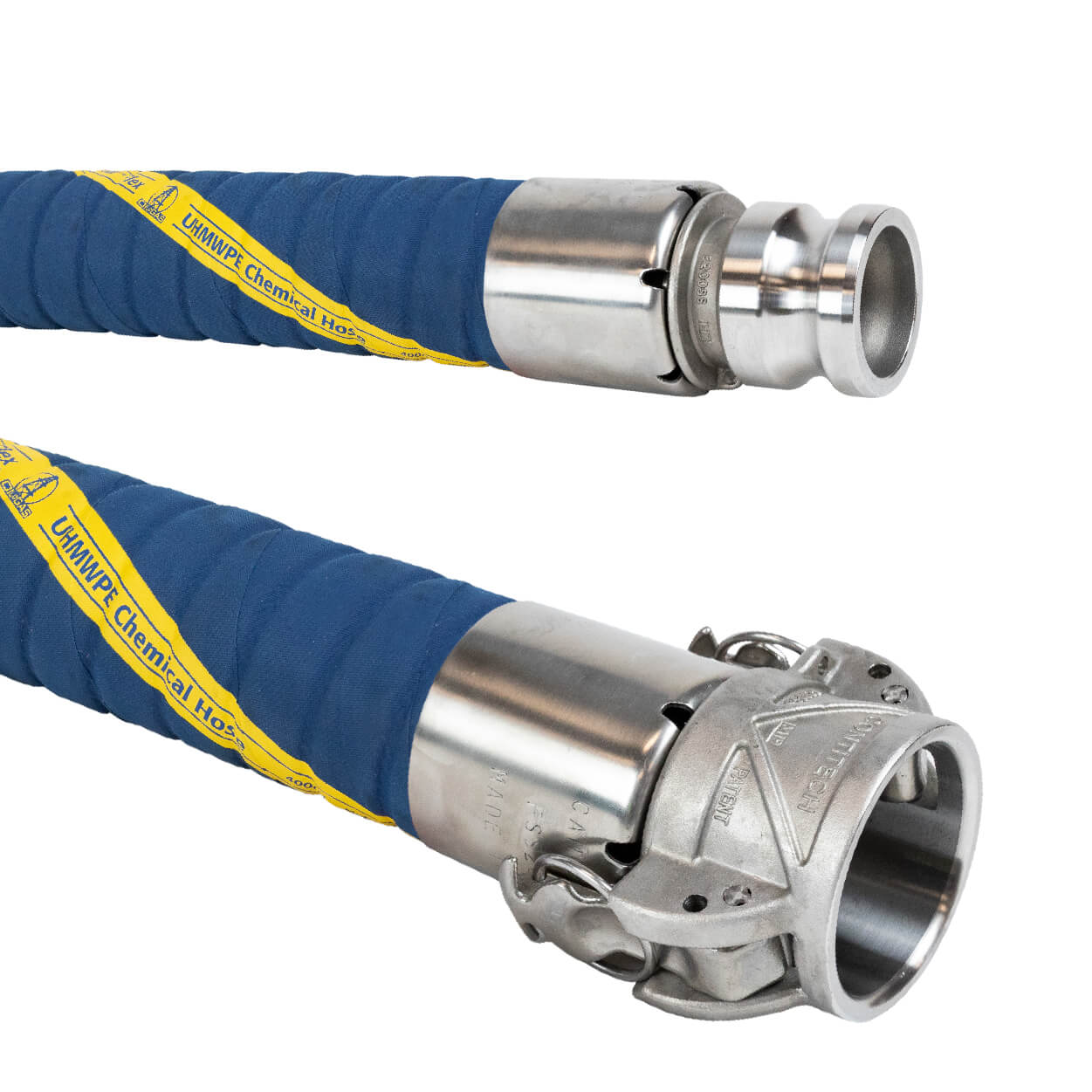 UHMW Chemical Hose Assembly 1" x 10 ft Continental Prospector Stai